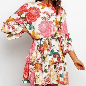 Petal & Pup Floral Dress, Large, EUC